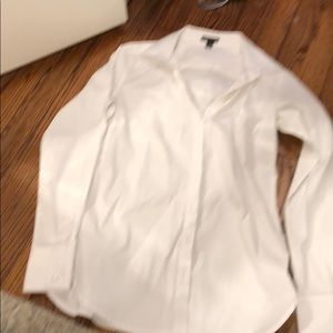 White Ann Taylor button down
